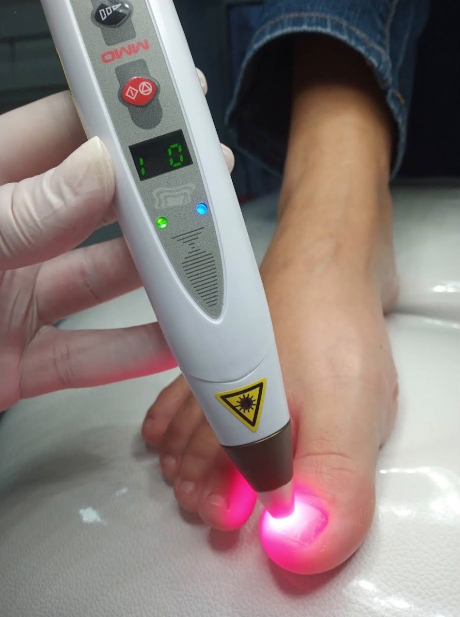 Equipamento de laser do Centro Podal